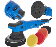 Geko DUAL ACTION automobilių poliruoklis su reguliuojamu 150 mm PREMIUM + 4 kempinių rinkinys (4)
