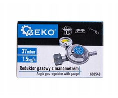 Geko Dujų reduktorius su manometru 37mbar 1.5kg/h (50)