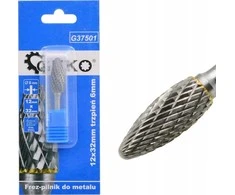 Geko Freza metalui karbidinė 12x32mm kotas 6mm