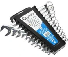 Kilpinių nikeliuotų raktų rinkinys 6-22 mm 12 vnt. CRV GEKO G11142