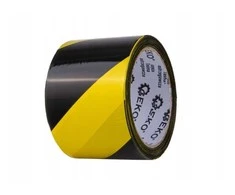 Geko Geltonai juoda įspėjamoji juosta 100 m x 70 mm (80 vnt.)
