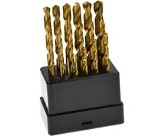 Grąžtas Geko grąžtų rinkinys Grąžtų rinkinys, titanas, 19 vnt., 1-10 mm, plastikinė dėžutė (50)