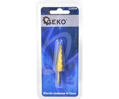 Geko gręžtuvas HSS TiN kūgio grąžtas 4-12 mm (20/25/200)