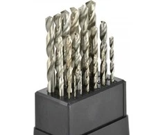 Grąžtas Geko gręžtuvas Sidabrinis DRILL DRILL SET FOR MET.GEKO 1-10MM/19PCS (5/50) G38214 GEKO