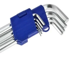 Užapvalintų šešiakampių raktų rinkinys 9 vnt. 1,5-10mm 230 mm GEKO G01703