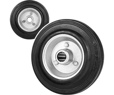 Geko Plieninis-guminis ratas 125 mm 100 kg (48) (5903418305512)