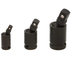 Geko 3 dalių šarnyrinių jungčių rinkinys 1/4" 3/8" 1/2" CR-Mo (60)