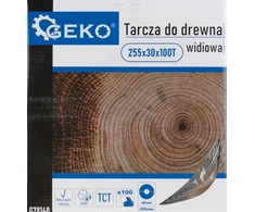 Geko Medienos pjūklo diskas 255x30x100T (skylės) (25)