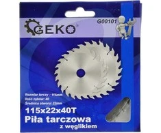 Pjūklo diskas GEKO D115x22mm 40 dantukų