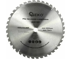 Geko pjovimo diskas medienai 450 x 32 mm, 40 dantukų (G00165)