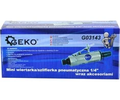 Geko Pneumatinis šlifuoklis Tiesus 1/4 colio su antgaliais