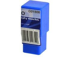 Geko Numeratory cyfry 4mm/9el. (50/100)