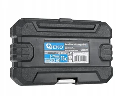 „Geko“ pažeistų varžtų galvučių rinkinys, 6–19 mm, 15 dalių (50)