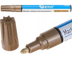 Geko Permanent Oil Marker Gold – ekrano dėžutė (24/480)