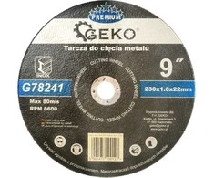 Geko Premium metalo pjovimo diskas 230x1,6 Inox (G78241)