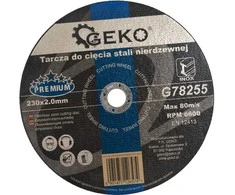Geko PREMIUM nerūdijančio plieno pjovimo diskas 230x2.0 (G78255)