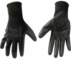 Geko GEKO apsauginės pirštinės 9 dydis/juoda/(12/300)