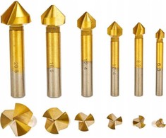 Geko Rinkinys HSS TiN kūginės pjaustyklės 6,3-20,5 mm 6 vnt. (50)