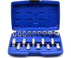 Geko Rinkinys NASADEK I BITÓW TORX 1/2" 19 SZT. (10) G13565 GEKO