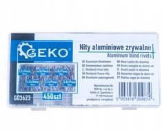 Geko aliuminio žaliuzių kniedžių rinkinys 450 vnt (20)
