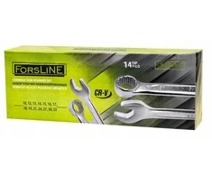 Geko Rinkinys plokščių dvikilpių veržliarakčių 14el. (10-32mm)