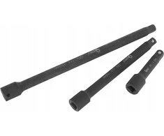 Geko Smūginių prailginimų rinkinys 1/4" 3/8" 1/2" CrV 9 vnt. (15)