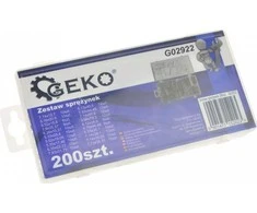 Geko Automobilių tvirtinimo detalių komplektas 200 vnt.