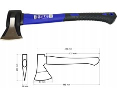 Geko Skaldymo kirvis su plastikine rankena 1kg (G72231)