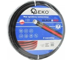Geko sodo žarna WZMACNIANY Juodas&amp;Raudonas 3/4" 30M (1) G73696 GEKO