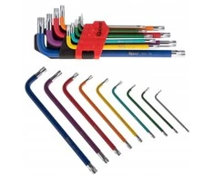Geko Spalvoti „Torx“ raktai T10-T50, 9 vnt. CrV (6/48)