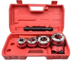 Santechnikos vītņgriežlių komplektas Geko 1/2" - 1 1/4"