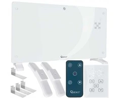 Geko Stiklinis konvekcinis šildytuvas su LCD ekranu, nuotolinio valdymo pultu ir WiFi 2500W (1)