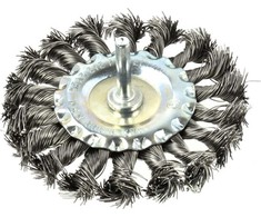 Geko Szczotka druciana tarczowa pleciona na wiertarkę 100mm (G00629)