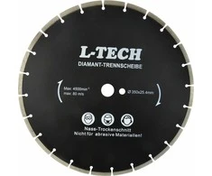 Geko deimantinis diskas 350x8x25.4mm segmentuotas L-TECH juodas (G00228)