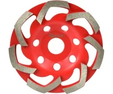 Geko deimantinis šlifavimo diskas betonui Raudonas 125 x 5mm (50)