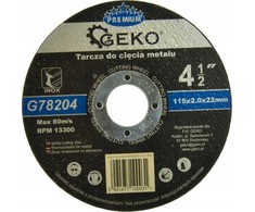 Geko Tarcza do cięcia metalu PREMIUM 115x2 Inox (25/200)