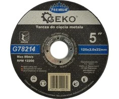 Geko Metalo pjovimo skydas GEKO PREMIO 125x2 Inox (10 / 50 / 200)