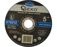 Geko tarcza do cięcia metalu Premium 125x1,2 Inox (G78212)