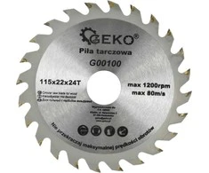 Geko Diskelis pjovimo medžiui 115mm 24d