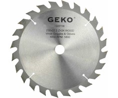 Geko DISKINIS Pjūklas 230x22,2mm 24-DANTŲ WIDIA