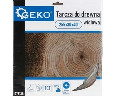 Geko medienos pjūklo diskas 255x30x40T (skylės) (25)