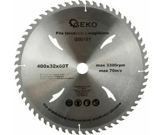 Geko DISKINIS Pjūklas 400x32mm 60 DANTŲ WIDIA