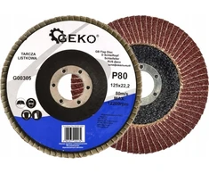 Geko Tarcza listkowa 125mm P80 (10/200)