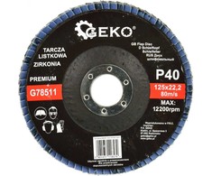 Geko Flap diskas ''CYRKON'' 125 mm P40 GEKO PREMIUM (10/200)