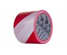 Geko Raudona ir balta įspėjamoji juosta 100 m x 75 mm (80 vnt.)