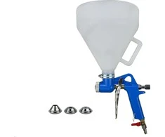 Geko Dažų purškimo pistoletas PRO TX6L 6L tekstūrai su 4, 6, 8 mm antgaliais