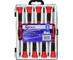 TORX atsuktuvų rinkinys 8vnt. CRV. T5; T6; T7; T8; T9; T10; T15; T20 GEKO G30632