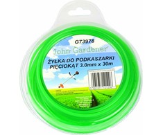 John Gardener Geko Valas do podkaszarki pięciokąt 3,0mmx30m (40)