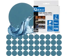 Geko Šlifavimo popierius vandeniui – diskas su Velcro 125 mm P1200 (50/1000)