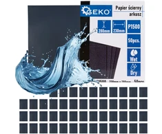 Geko Vandens pagrindo švitrinis popierius – lapas 230x280 mm P1500 (50/1000)